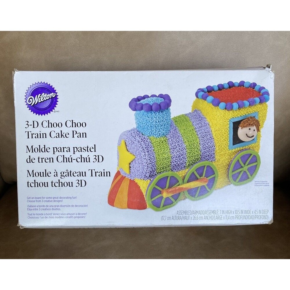 Wilton CHOO CHOO TRAIN 3-D Birthday Party Cake Pan Mold #2105-2861 NEW Open Box